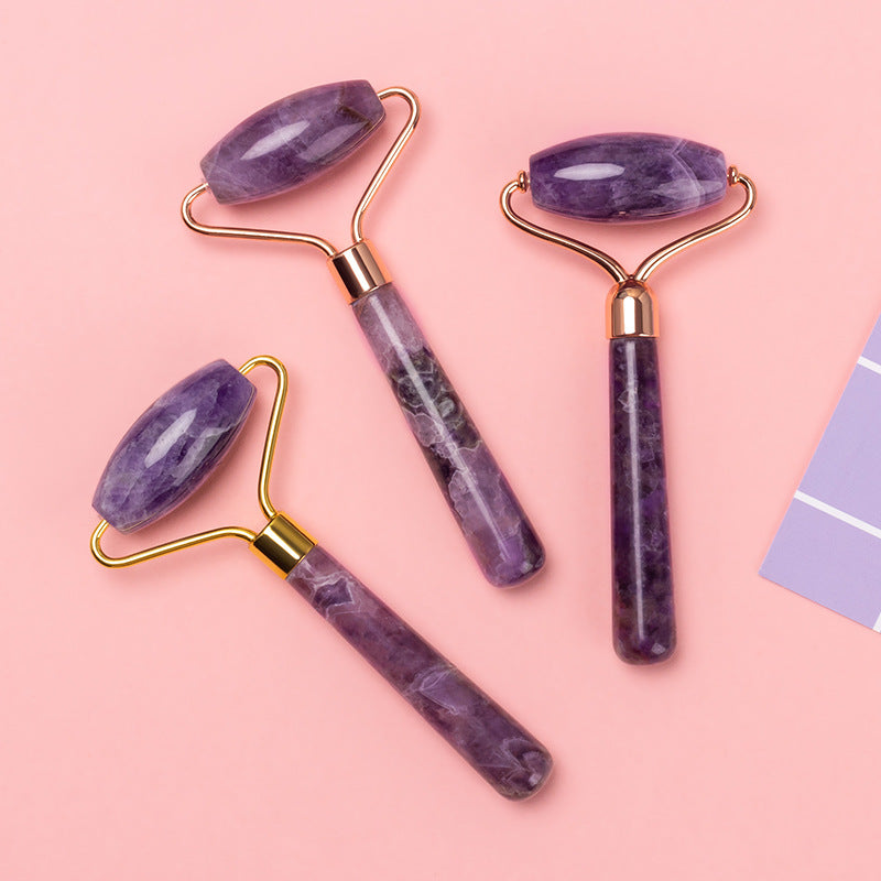 Roller Single and Double-Headed Amethyst Roller Beauty Jade Massager - A buy box