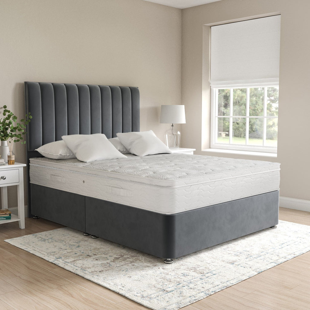 Designer Padded Plush Bed Headboard Velvet Cover King Size (Width:75 inch x Height:30 inch)