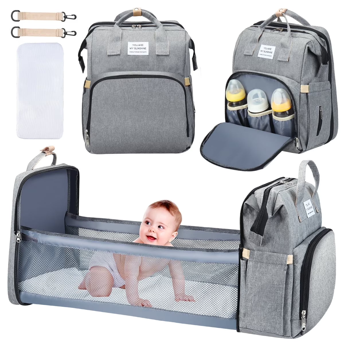 Smart Multi-Functional Baby Bed Bag with Changing Station