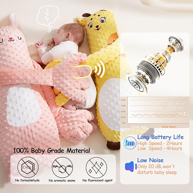 Little Hugs Soothing Plush Animal Toy for Sweet Sleep